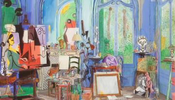 Le peintre Damian Elwes