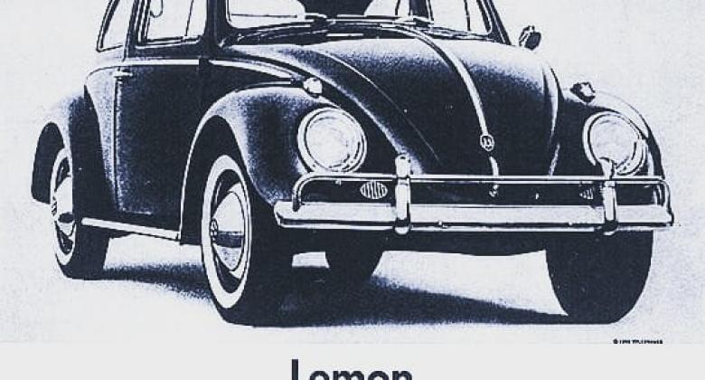 La publicité américaine Volkswagen Coccinelle "Lemon" 