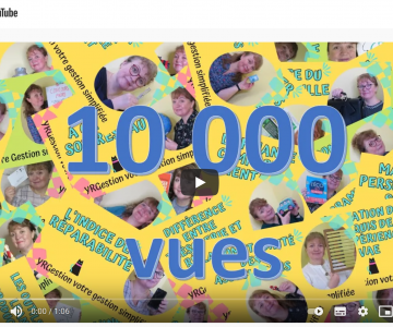 Vive 10 000 vues ! Fête d' YRGestion site qui simplifie la gestion des entrepreneurs, remerciements